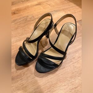 Naturalizer Black Strappy Heels